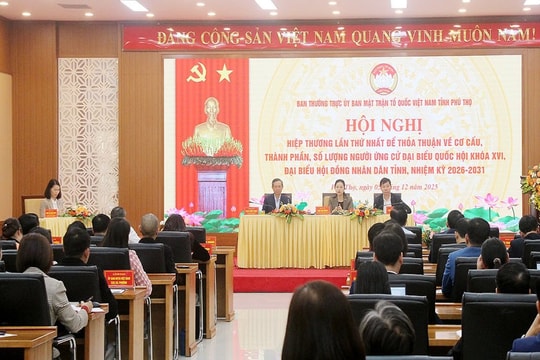 Phú Thọ thống nhất cơ cấu, số lượng ứng cử ĐBQH và HĐND tỉnh khóa XX