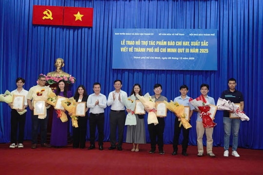 TP.HCM tuyên dương 70 tác phẩm báo chí xuất sắc Quý III