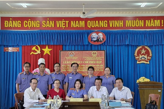 VKSND khu vực 6 - Cần Thơ ký kết quy chế phối hợp nâng cao hiệu quả tố tụng công ích
