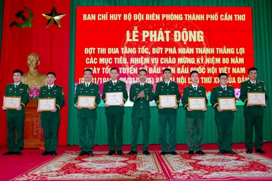 BĐBP TP Cần Thơ phát động đợt thi đua “Tăng tốc, bứt phá hoàn thành thắng lợi các mục tiêu, nhiệm vụ”
