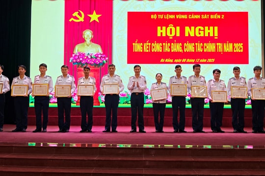 Vùng Cảnh sát biển 2 nâng cao chất lượng công tác Đảng, tạo chuyển biến rõ nét trong năm 2025