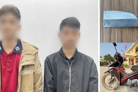 Bắt giữ 2 đối tượng manh động dùng dao đe dọa lái xe ôm cướp tài sản