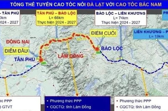 Công bố kết quả lựa chọn nhà đầu tư thực hiện dự án Tân Phú - Bảo Lộc