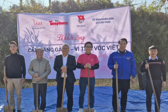 Khởi công cầu dân sinh tải trọng hơn 10 tấn dẫn vào bản nghèo