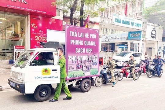 Hà Nội đồng loạt triển khai lập lại trật tự, kỷ cương, văn minh đô thị