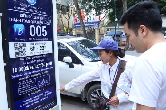Hà Nội “số hóa” hoạt động đỗ xe bằng nền tảng thanh toán thông minh