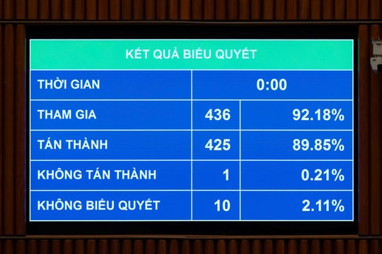 Quốc hội thông qua Luật Phục hồi, phá sản