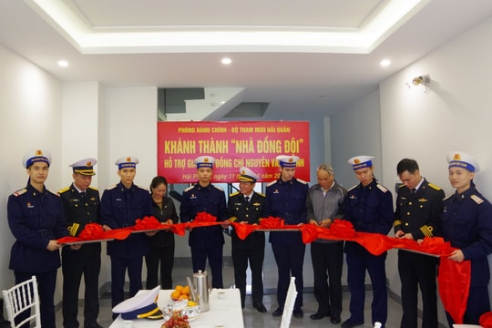 Hải quân hỗ trợ quân nhân khó khăn, khánh thành nhà đồng đội tại Hải Phòng