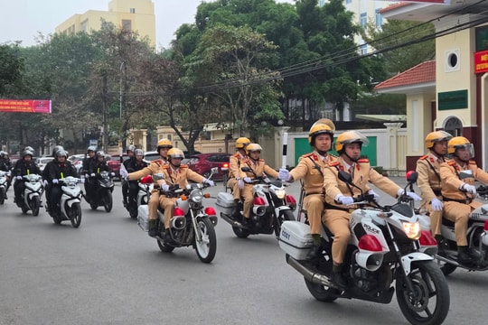 Công an Thanh Hóa ra quân trấn áp tội phạm, đảm bảo ANTT