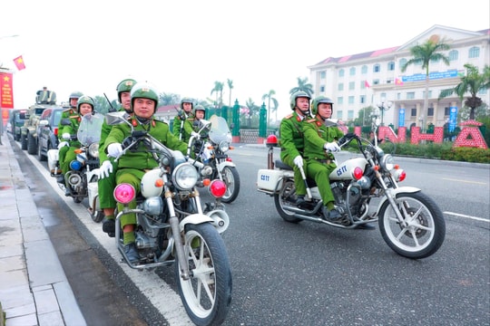 Công an Hà Tĩnh ra quân cao điểm tấn công, trấn áp tội phạm
