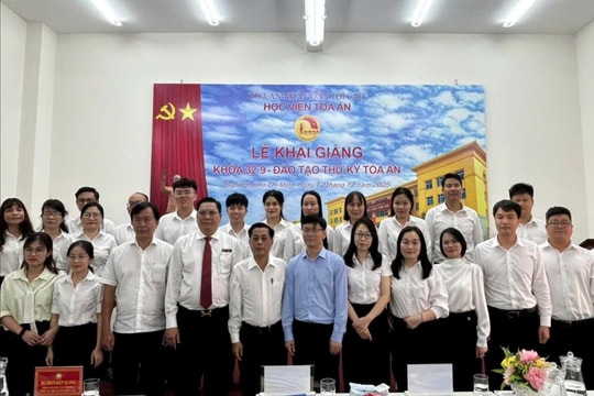Học viện Tòa án khai giảng Khóa đào tạo Thư ký Tòa án năm 2025