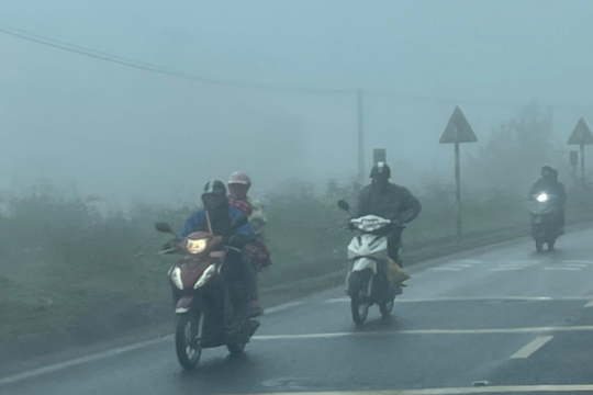 Gió mùa Đông Bắc tăng cường, Bắc Bộ rét đậm, biển động mạnh
