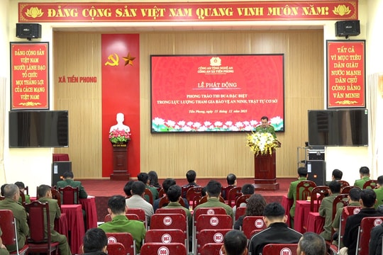 Phát động phong trào thi đua đặc biệt bảo vệ an ninh, trật tự cơ sở