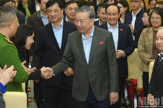 Tổng Bí thư Tô Lâm tiếp xúc cử tri thành phố Hà Nội sau Kỳ họp thứ 10