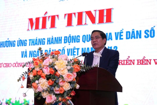 Hải Phòng mít tinh hưởng ứng Ngày Dân số Việt Nam 26/12