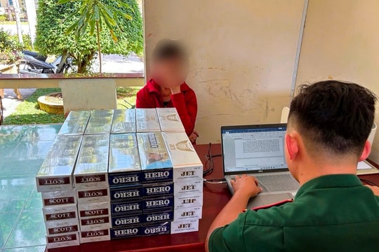 Bắt đối tượng vận chuyển thuốc lá điếu nhập lậu