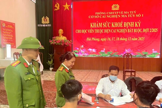 Hải Phòng: Khám sức khỏe định kỳ cho hơn 600 học viên cai nghiện bắt buộc