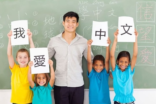 Thí điểm cho trẻ mầm non làm quen tiếng Trung, Nhật, Hàn