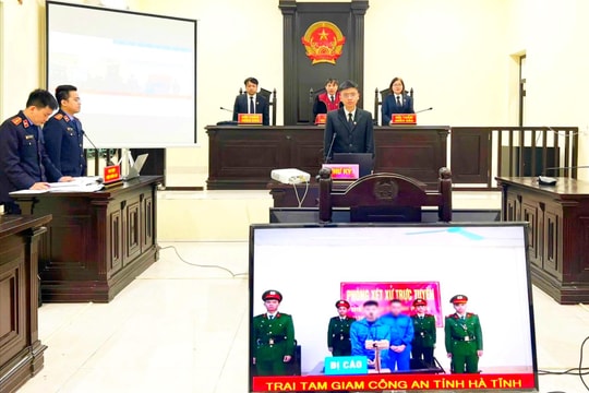 TAND Khu vực 1 - Hà Tĩnh xét xử trực tuyến vụ án về ma túy