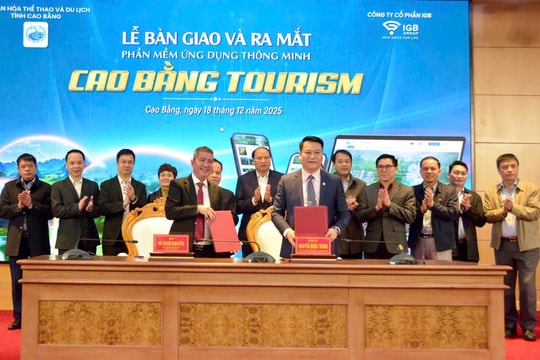 Cao Bằng ra mắt phần mềm du lịch thông minh “Cao Bằng Tourism”