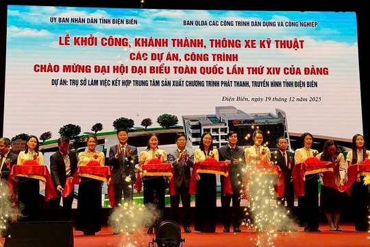 Điện Biên khánh thành ba dự án trọng điểm chào mừng Đại hội Đảng