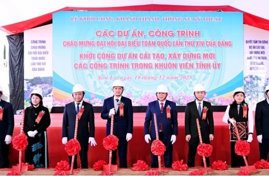Sơn La khởi công 2 công trình chào mừng Đại hội XIV của Đảng