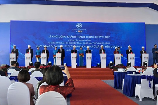 Hà Nội khởi công dự án khu nhà ở xã hội Tiên Dương 1