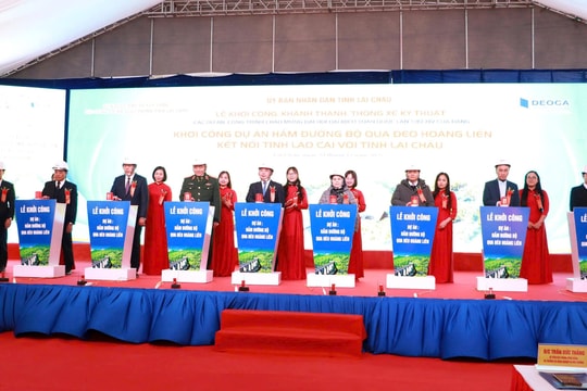 Lai Châu đồng loạt khởi công các dự án trọng điểm, tạo đột phá hạ tầng giao thông và dịch vụ
