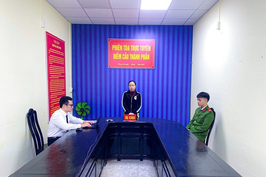 TAND khu vực 6 - Quảng Ninh xét xử trực tuyến vụ mua bán ma túy