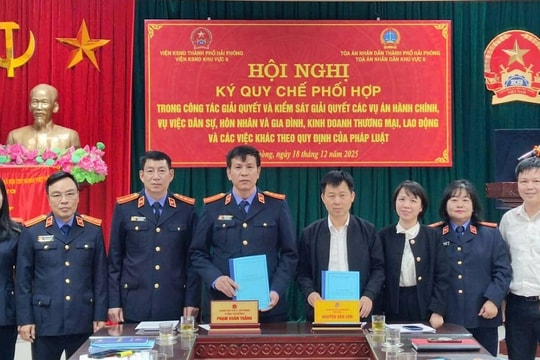 Hải Phòng: Tòa án và Viện kiểm sát khu vực 9 tăng cường phối hợp