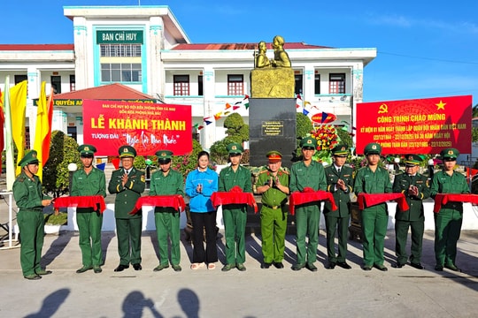 Khánh thành tượng đài “Bác Hồ với chiến sĩ Biên phòng”