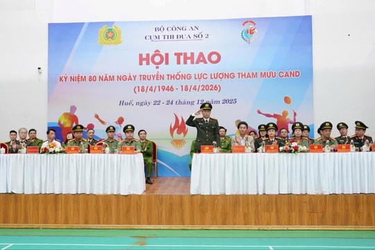 Khai mạc Hội thao lực lượng Tham mưu CAND Cụm thi đua số 2
