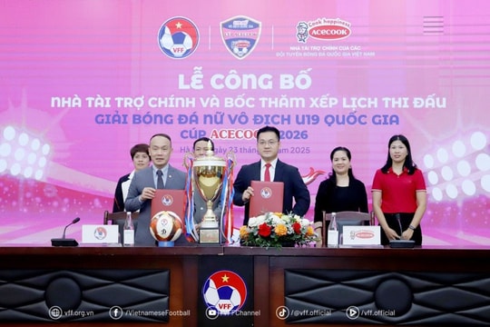 Công bố tài trợ và bốc thăm xếp lịch thi đấu giải U19 nữ quốc gia