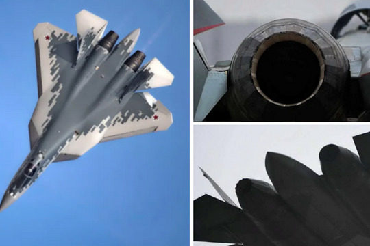 Động cơ bí ẩn xuất hiện trên chuyến bay mới của Su-57