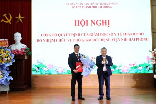 Bổ nhiệm Phó Giám đốc Bệnh viện Nhi Hải Phòng