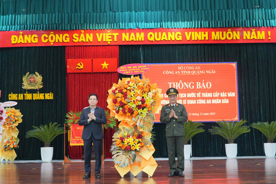 Công an tỉnh Quảng Ngãi đạt nhiều thành tích nổi bật trong công tác