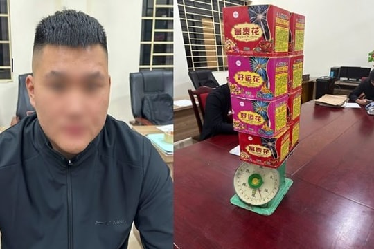 Bắt giữ, khởi tố thanh niên tàng trữ hơn 12kg pháo hoa trái phép