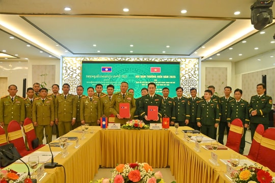 BĐBP TP. Huế hội đàm thường niên với Công an tỉnh Salavan (Lào)