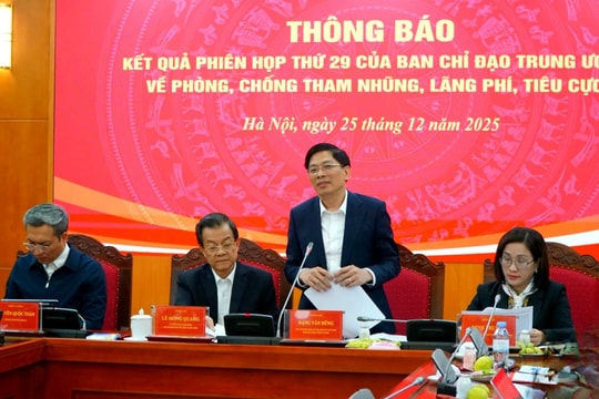Ban chỉ đạo Trung ương: Kiên quyết xử lý nghiêm minh, không hợp thức hóa sai phạm