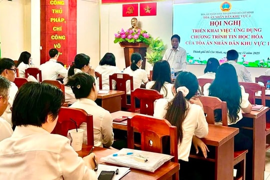 Các Tòa án khu vực tại TP.HCM đẩy mạnh hợp tác đào tạo và chuyển đổi số