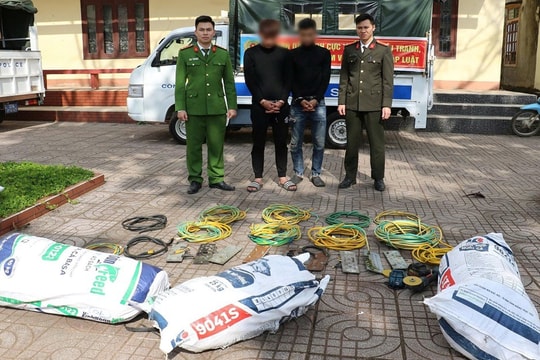 Triệt phá nhóm trộm cáp viễn thông liên tỉnh