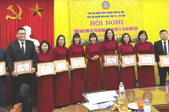 TAND Khu vực 10 - Hà Nội tổ chức Hội nghị triển khai công tác TAND năm 2026