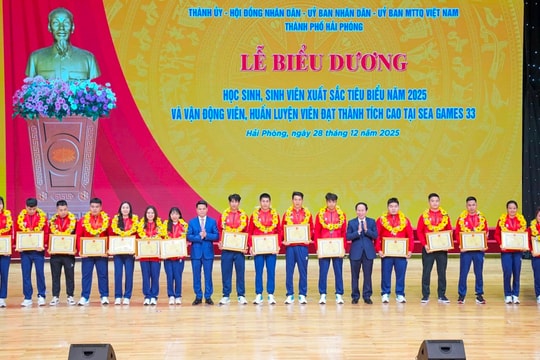 Hải Phòng biểu dương 266 học sinh, sinh viên, vận động viên tiêu biểu