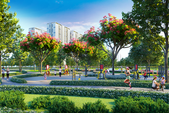 Sống chuẩn “biệt thự trên cao” tại căn hộ Duplex The Wisteria