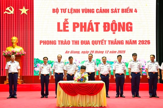 BTL Vùng Cảnh sát biển 4 quyết tâm thi đua hoàn thành thắng lợi nhiệm vụ năm 2026