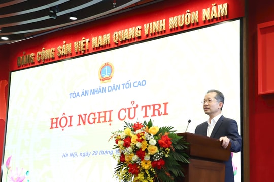 TANDTC tổ chức Hội nghị cử tri giới thiệu nhân sự ứng cử ĐBQH khóa XVI