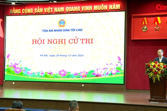 TANDTC tổ chức Hội nghị cử tri giới thiệu nhân sự ứng cử ĐBQH khóa XVI