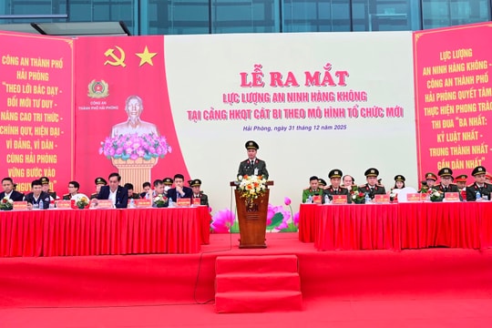 Công an TP. Hải Phòng ra mắt lực lượng An ninh hàng không