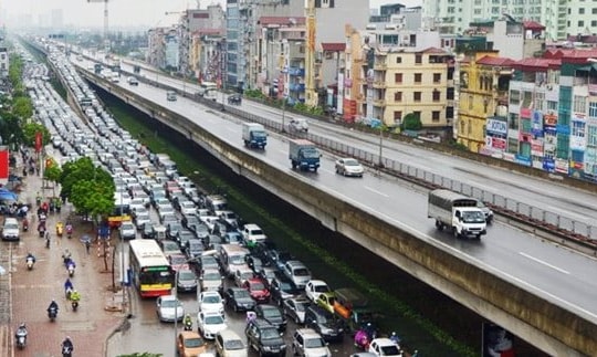 Tạm cấm xe tải trên 10 tấn lưu thông trên Vành đai 3 trên cao