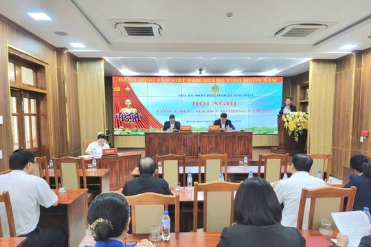 TAND tỉnh Quảng Ngãi tổ chức Hội nghị công chức, người lao động